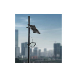 Naświetlacz solarny LED 30W 4800lm 4K PIR IP65 pilot timer czarny SKU10310 V-Tac