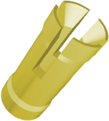 Gniazdo PCB, 1-pinowe Żeński, Złoto, 5A