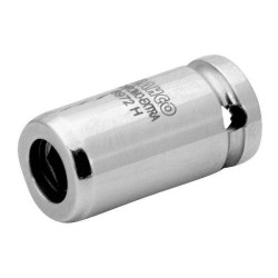 Bahco 6972H Bit Holder 1/4&quot; High-Gloss Chrome-Plated Steel Alloy