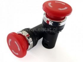 Przycisk grzyb, blokada, 22mm; odkręcany; NO+ NC