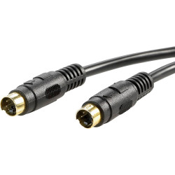 Value 11.99.4365 S-Video VHS Cable Black 5 m