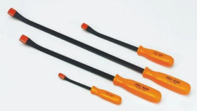 Zestaw łomów, dł.: 200 mm, 300 mm, 450 mm, 600 mm, Stal