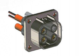 Wzmocnione złącze zasilania 4-pinowe Amphenol Industrial 40A 1.0 kV Żeńskie do męskiego