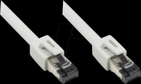 8080-005 Patch cable Cat.8.1, S/FTP, 0.5m, gray