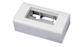 Puszka + Support (Metalowy) + Ramka 90X45 (Komplet 2M) Alantec Os010