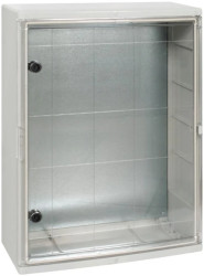 Obudowa z drzwiami transparentnymi SWD 700x500x245mm IP65 z płytą montażową ICW-507024-P