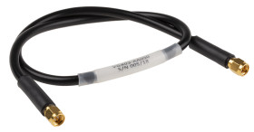 Kabel koncentryczny złącze A SMA złacze B SMA długość 500mm typ kabla RG233 Z zakończeniem