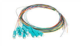 Pigtail Światłowodowy 12Szt, Sc Simplex, Om3 50/125, 2M, Lszh, 12 Kolorów...