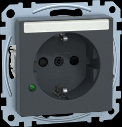 MEG2305-0414 Socket with surge protection, anthracite, system M