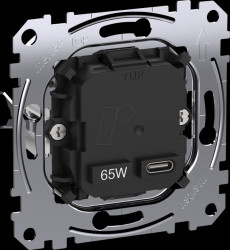 MEG4366-0130 USB charging station insert, 1x type C, high power, 65 W