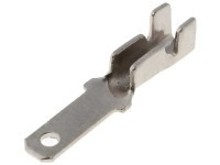 KON-M-M/10 Konektor męski, zaciskany na kabel do 1mm2 - mosiądz cynowany 2,8 mm - kpl. 10 szt