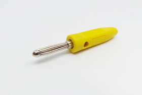 Złącza bananowe Męski Śruba typ Wtyk bananowy Żółty 16A RS PRO
