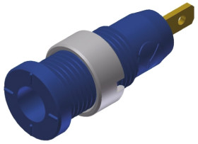 Gniazdo bananowe Żeński Wypustka typ Gniazdo bananowe Niebieski 10A Hirschmann Test & Measurement rozmiar 2mm