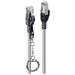 LINDY 47605 RJ45 Network cable, patch cable CAT 6A S/FTP 3.00 m Grey 1 pc(s)