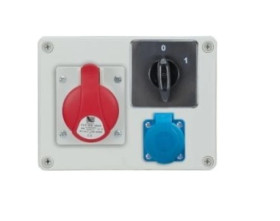 Rozdzielnica stacjonarna R-BOX 190 1x32A/5P 1x250V wył. 0/1 IP44 B.1092W