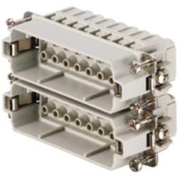 Pin contact insert, 5, 16 pole, unequipped, crimp connection, with PE contact, 1875620000