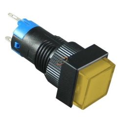 PRZEŁĄCZNIK BISTABILNY ZOLTY 3A 250V PODŚWIETLANY 12V MKX