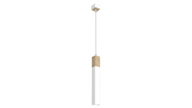 Lampa Wisząca Solo Sawn White / Patinated Wood 1X Mini Gu10 Mlp7475 Milagro