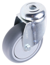 Koło samonastawne średnica kabla 75mm Pojedyncza śruba Tente 75kg wysokość całkowita 100mm