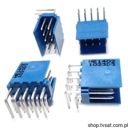 281742-5 Connector 2 x 5 Pin Angle THT TYCO