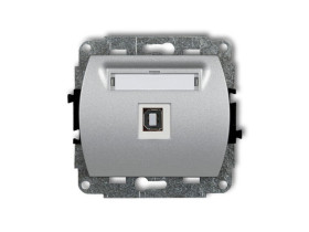 TREND Gniazdo USB-AB 2.0 srebrny metalik 7GUSB-3 KARLIK