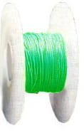 AWG30PTFE-30G Drut w izolacji teflonowej PTFE, średnica: 0.25 mm zielony, rolka 30.5m (100ft)
