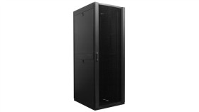 Szafa Stojąca Rack 19 42U 750X800mm Perforowana Serwerowa Czarna 1500Kg Neku...