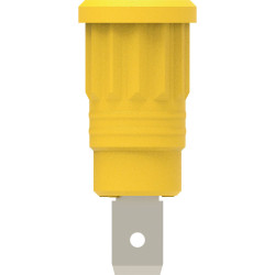 Electro Pjp 3286-Cd1-J Push-Fit Safety Socket YelloW 1 Piece Jack Plug