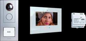 VD-ALU-6109-S-W Video intercom system set, silver