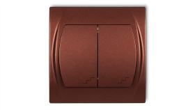 Logo Łącznik Podwójny Schodowy Brązowy Metalik 9Lwp-33