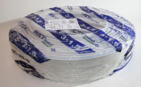 Przewód instalacyjny NKT 3x1,5mm płaski Instal plus 1m