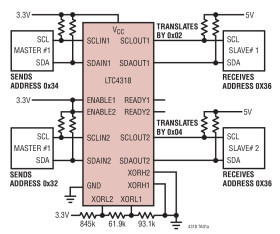 Dual I2C/SMBus Address Translator