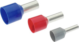 Cimco 187304 Końcówka rurkowa 4 mm² z częściową izolacją szary 100 szt.