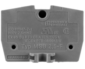 Złączka przelotowa 2,5mm2 szara MSB 2,5-F 3244041 /50szt./