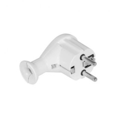 Wtyczka kątowa rozbieralna Uni-Schucko , 2p+Z Schuko 16A , 250V WT-50 biały VAYOX