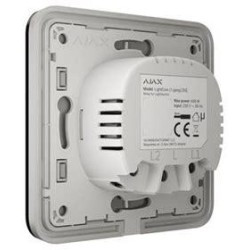AJAX Włącznik światła LightCore (2-gang/2-way) vertical