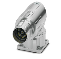 Złącze wielostykowe przemysłowe 8-pinowe M17 Montaż przedni Gniazdo Phoenix Contact