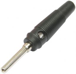 Wtyk bananowy z gniazdem AL2311B czarny