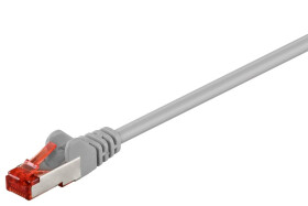 Kabel krosowy patchcord S/FTP (PiMF) kat.6 LSZH szary 10m 50891
