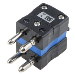 Złącze termoparowe Złącze wtyku termopary Duplex RS PRO do Termopara typu K Standardowy