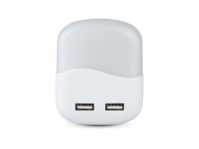 VT-84 LED Mini lampka nocna z ładowarką USB Chip SAMSUNG barwa: 3000K kwadrat 507 V-TAC