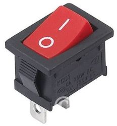 PRZEŁĄCZNIK KLAWISZOWY MRS101A-C3R 6A/250V POJEDYNCZY ON-OFF PRZEL027