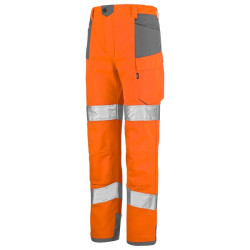 PANTALON PUL ORANGE FLUO / GRIS MINERAL