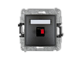 MINI Gniazdo głośnikowe pojedyncze grafitowy 11MGG-1 KARLIK