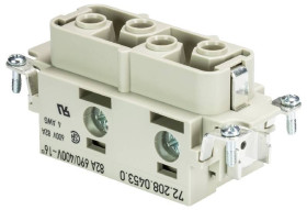 Wkładka złącza żeńskiego 72.208.0453.0 Wieland Electric Łączna ilość styków 4 10 szt.