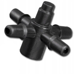 Czwórnik do emiterów i kroplowników patykowych 4mm na wąż 3,5mm Bradas DSK-5135L4