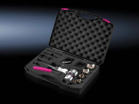 Ręczny dziurkownik hydrauliczny z wycinakami do blachy zestaw walizkowy M16-M40 4055.080