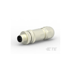 TE Connectivity T4111011051-000 M12 Circ Connector Male 5P Gold Coded Shrouded