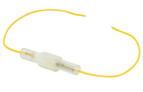 GNIAZDO BEZPIECZNIKA 30mm Z KABLEM ŻÓŁTE/PRZEŹROCZYSTE (GN30KAB-Y4021)