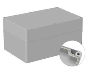 Obudowa ogólnego użytku ekranowana Szary IP66 Silikon, 160.3 x 240.3 x 120mm, RS PRO 5U3